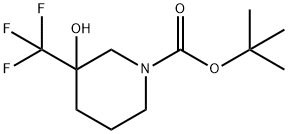 tert-butyl 3-hydroxy-3-(trifluoroMethyl)piperidine-1-carboxylate Structure