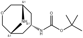 endo-7-(Boc-aMino)-3-oxa-9-aza-bicyclo[3.3.1]nonane Structure