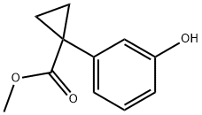 Methyl 1-(3-hydroxyphenyl)cyclopropane-1-carboxylate Structure