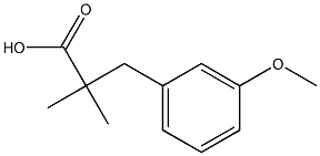 3-(3-Methoxyphenyl)-2,2-diMethylpropanoic acid 구조식 이미지