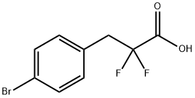 3-(4-broMophenyl)-2,2-difluoropropanoic acid Structure