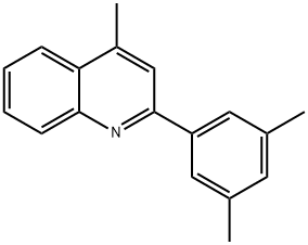 2-(3,5-DiMethyl-phenyl)-4-Methyl-quinoline Structure
