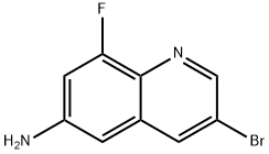 3-broMo-8-fluoroquinolin-6-aMine 구조식 이미지