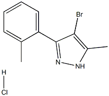 4-broMo-5-Methyl-3-o-tolyl-1H-pyrazole hydrochloride 구조식 이미지