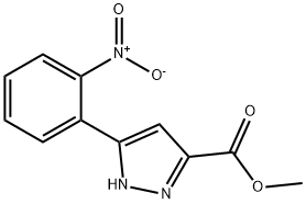 Methyl 3-(2-nitrophenyl)-1H-pyrazole-5-carboxylate Structure