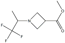 Methyl 1-(1,1,1-trifluoropropan-2-yl)azetidine-3-carboxylate 구조식 이미지