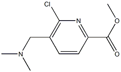 Methyl 6-chloro-5-((diMethylaMino)Methyl)picolinate 구조식 이미지