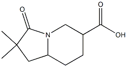 2,2-diMethyl-3-oxooctahydroindolizine-6-carboxylic acid 구조식 이미지