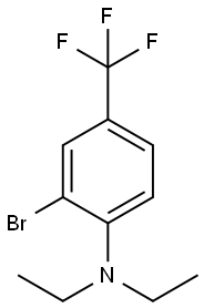 2-broMo-N,N-diethyl-4-(trifluoroMethyl)aniline Structure