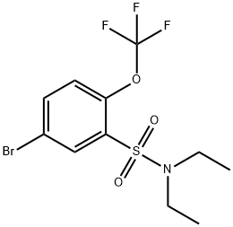 5-broMo-N,N-diethyl-2-(trifluoroMethoxy)benzenesulfonaMide Structure