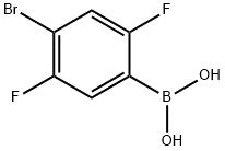 4-broMo-2,5-디플루오로페닐보론산 구조식 이미지