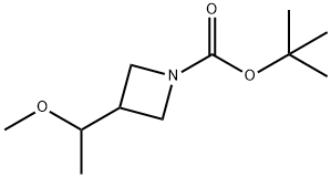 tert-butyl 3-(1-Methoxyethyl)azetidine-1-carboxylate Structure