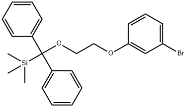 (2-(3-broMophenoxy)ethoxy)(tert-butyl)diphenylsilane Structure