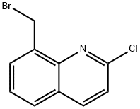 8-(broMoMethyl)-2-chloroquinoline 구조식 이미지
