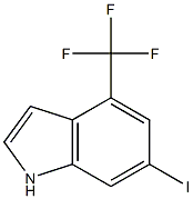 6-Iodo-4-trifluoroMethyl-1H-indole 구조식 이미지