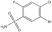 5-BroMo-4-chloro-2-fluoro-benzenesulfonaMide Structure