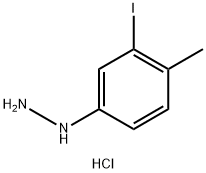 (3-iodo-4-Methylphenyl)hydrazine hydrochloride Structure