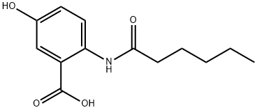 2-HexanaMido-5-Hydroxybenzoic Acid Structure