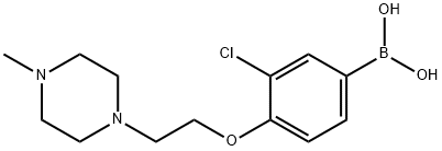 (3-chloro-4-(2-(4-Methylpiperazin-1-yl)ethoxy)phenyl)boronic acid Structure