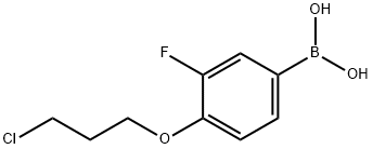 (4-(3-chloropropoxy)-3-fluorophenyl)boronic acid 구조식 이미지