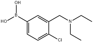 (4-chloro-3-((diethylaMino)Methyl)phenyl)boronic acid Structure