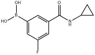 3-(cyclopropylcarbaMoyl)-5-fluorophenylboronic acid Structure