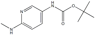 tert-butyl (6-(MethylaMino)pyridin-3-yl)carbaMate Structure