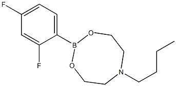 6-부틸-2-(2,4-디플루오로페닐)-1,3,6,2-디옥사자보로칸 구조식 이미지