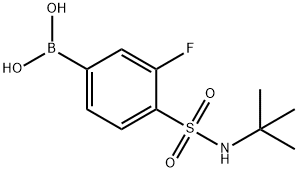 (4-(N-(tert-butyl)sulfaMoyl)-3-fluorophenyl)boronic acid Structure