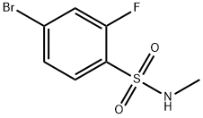 4-broMo-2-fluoro-N-MethylbenzenesulfonaMide Structure