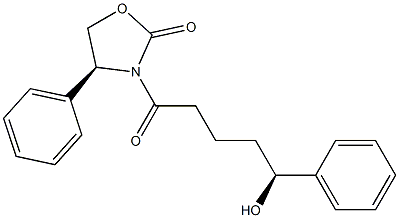 (S)-3-((S)-5-hydroxy-5-phenylpentanoyl)-4-phenyloxazolidin-2-one Structure