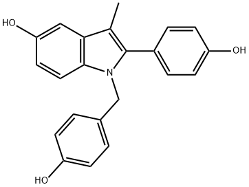Des(1-azepanyl)ethyl Bazedoxifene 구조식 이미지