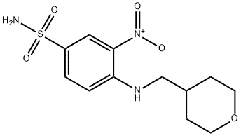 3-nitro-4-((tetrahydro-2H-pyran-4-yl)MethylaMino)benzenesulfonaMide 구조식 이미지
