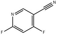 4,6-difluoronicotinonitrile 구조식 이미지