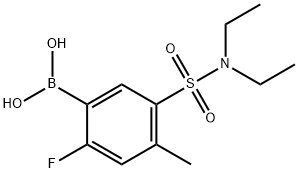 (5-(N,N-diethylsulfamoyl)-2-fluoro-4-methylphenyl)boronic acid Structure