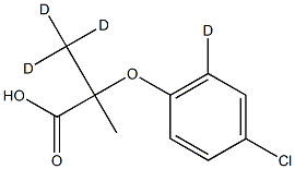 Clofibric acid-d4 구조식 이미지