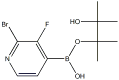 2-BroMo-3-fluoropyridine-4-boronic acid pinacol ester 구조식 이미지