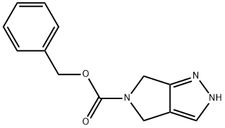 2,6-Dihydro-4H-pyrrolo[3,4-c]pyrazole-5-carboxylic acid benzyl ester 구조식 이미지