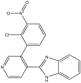 2-(3-(2-chloro-3-nitrophenyl)pyridin-4-yl)-1H-benzo[d]iMidazole Structure