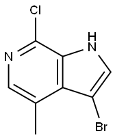 3-BroMo-7-chloro-4-Methyl-6-azaindole Structure