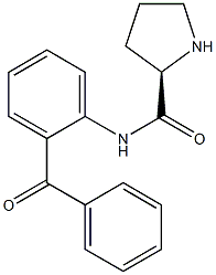 (2R)-N-(2-benzoylphenyl)-2-PyrrolidinecarboxaMide Structure