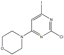 4-(2-Chloro-6-iodo-pyriMidin-4-yl)-Morpholine 구조식 이미지