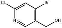 (4-broMo-6-chloropyridin-3-yl)Methanol 구조식 이미지