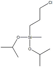 3-CHLOROPROPYLMETHYLDIISOPROPOXYSILANE 구조식 이미지