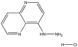 4-Hydrazinyl-1,5-naphthyridine hydrochloride 구조식 이미지