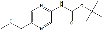 tert-Butyl (5-((MethylaMino)Methyl)pyrazin-2-yl)carbaMate 구조식 이미지