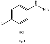 (4-Chlorophenyl)hydrazine hydrochloride hydrate Structure