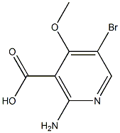 2-AMino-5-broMo-4-Methoxy-nicotinic acid Structure