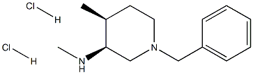 (3S,4S)-1-benzyl-N,4-diMethylpiperidin-3-aMine dihydrochloride Structure