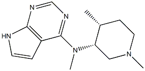 N-((3R,4R)-1,4-diMethylpiperidin-3-yl)-N-Methyl-7H-pyrrolo[2,3-d]pyriMidin-4-aMine Structure